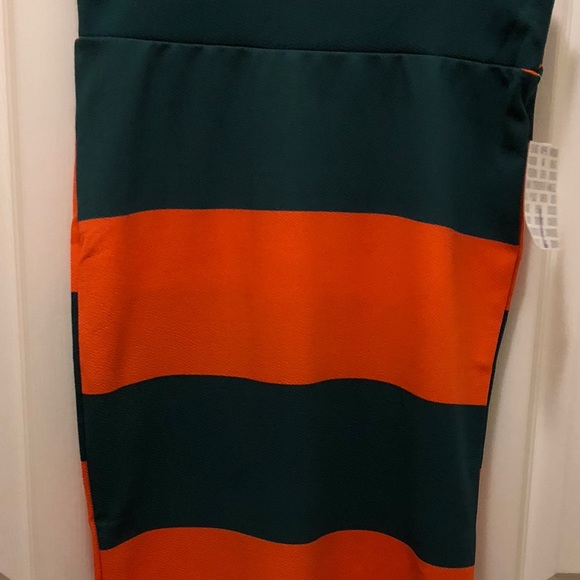 LulaRoe Cassie Skirt Striped Size Large Stretch - Picture 7 of 10